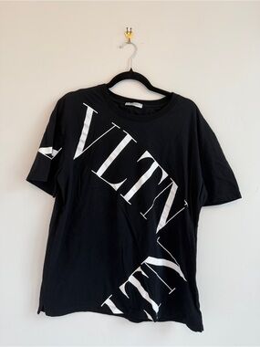 Valentino Black Logo-Print  T-Shirt